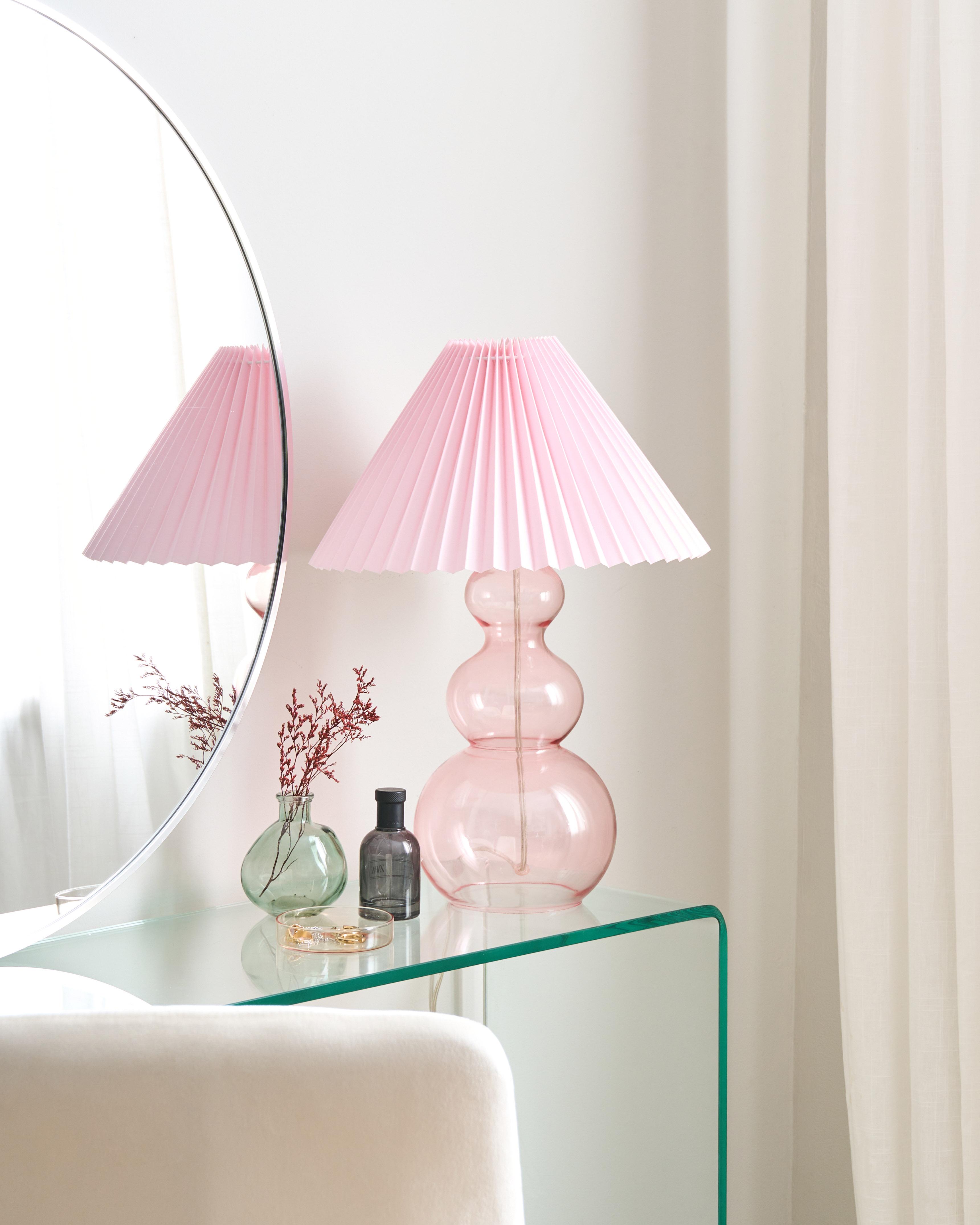 Tafellamp SENGWA Glas Roze