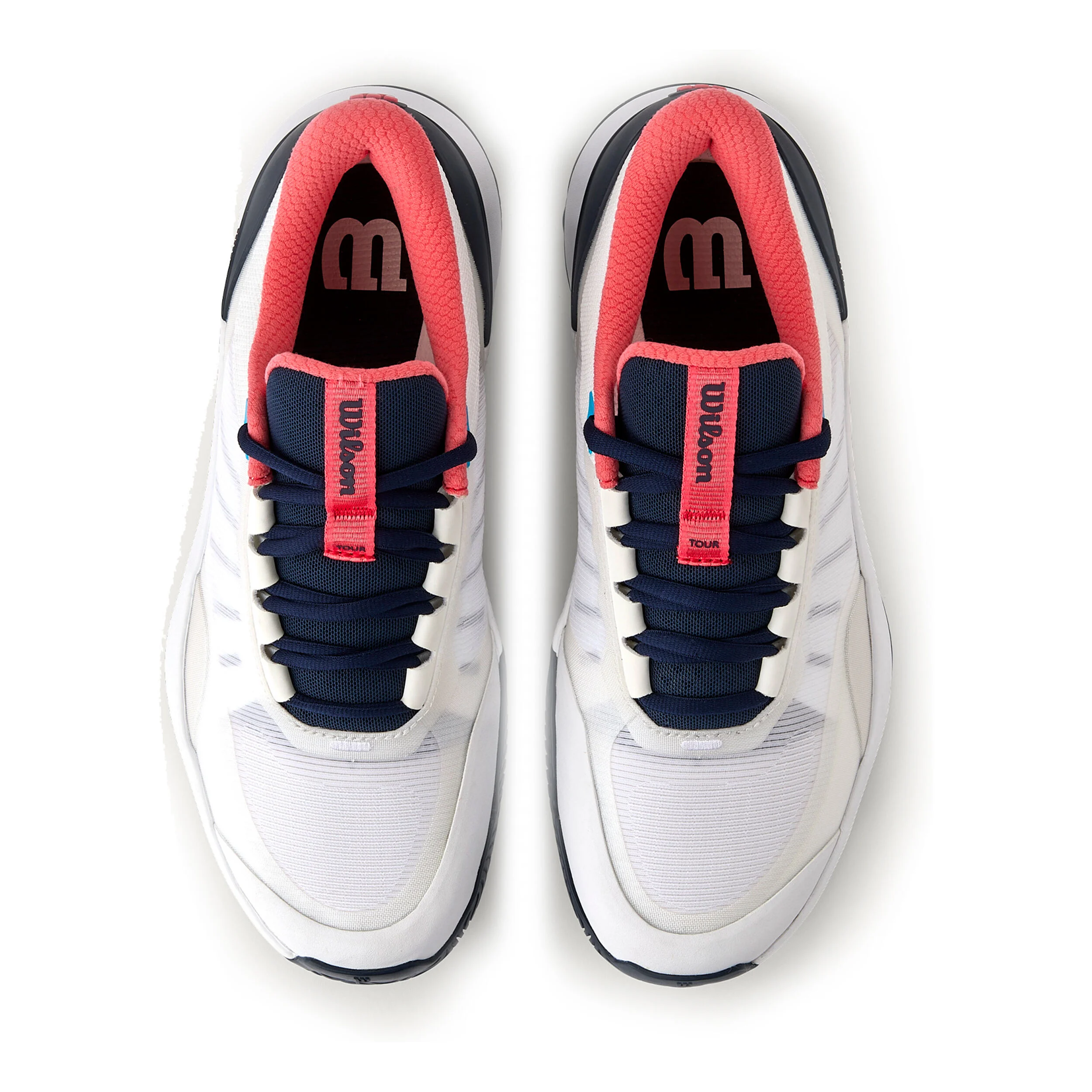 Wilson Intrigue Tour Chaussures Toutes Surfaces Femmes - Blanc , Bleu Foncé