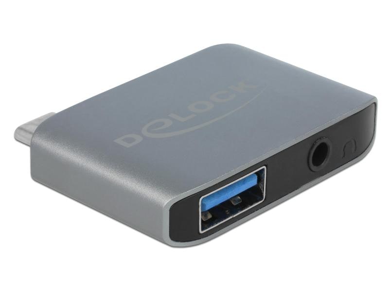 Delock Soundkarte USB Type-C Klinkenbuchse 3.5 mm   USB 3.0 Delock Audio Adapter USB Type-C Stecker – Klinkenbuchse 3.5 mm   USB 3.0 A Buchse