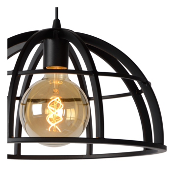 Lucide hanglamp Dikra zwart Ø40 cm