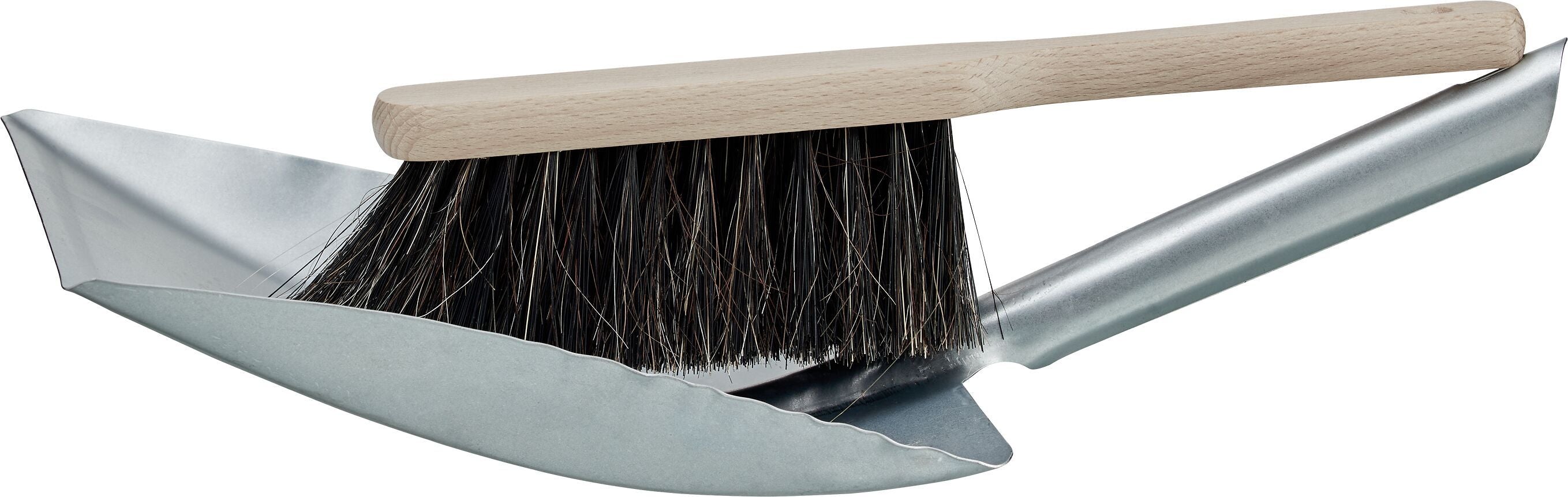 SU GABY Schaufel und Besen - Silber / B: 21.7 cm x T: 36.0 cm x H: 16.4 cm