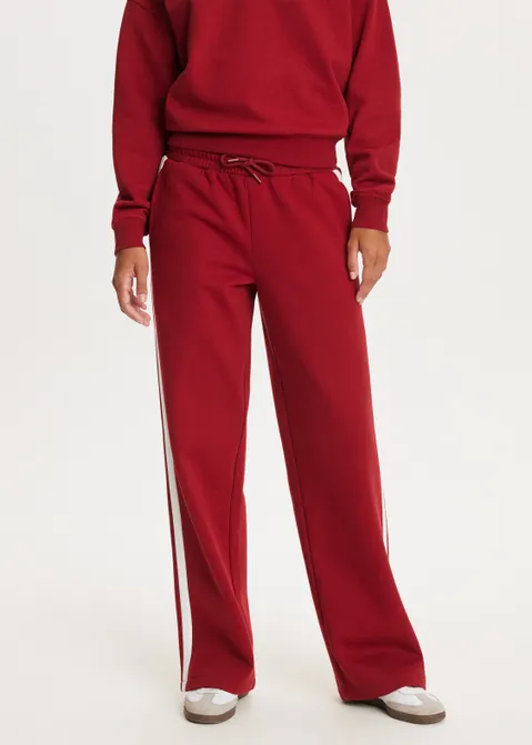 Sweatpants met strepen rood (ROO.D)