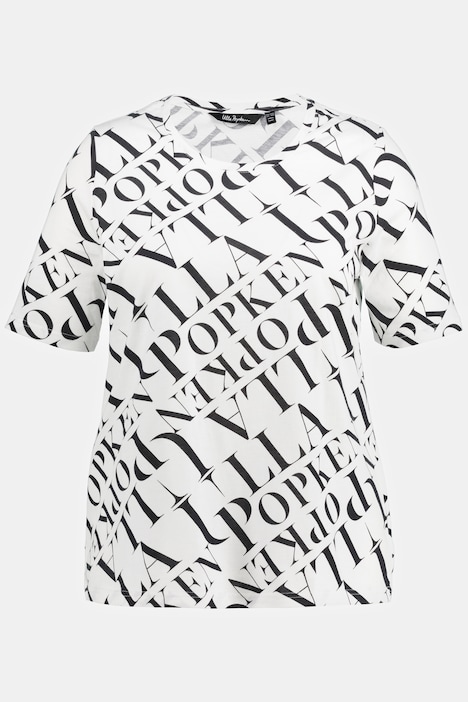 T-Shirt, Logo Druck, Classic, 1/2-Arm