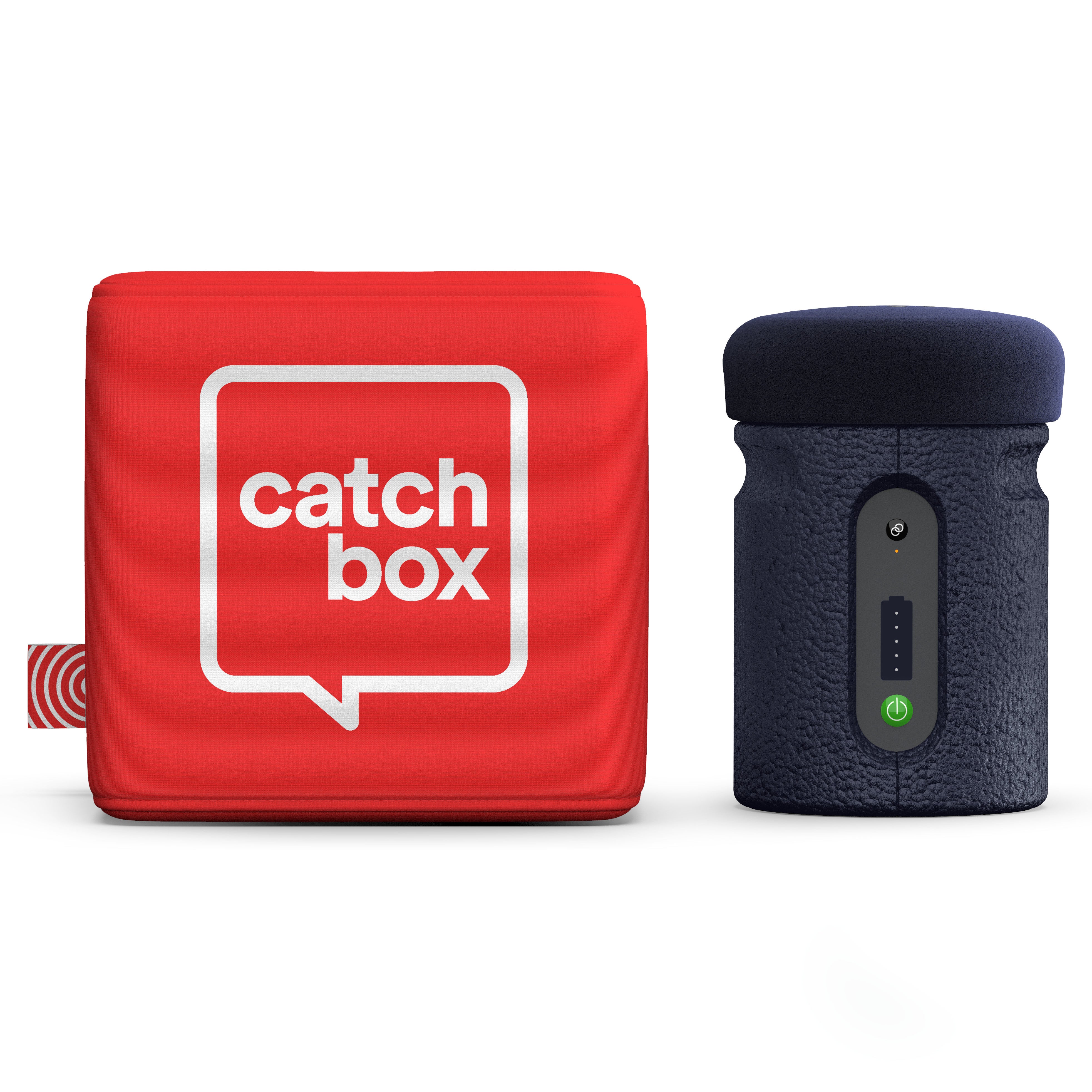 Catchbox Plus System 4 channel DANTE 1 Cube 1 Clip 1 Stick draadloze combinatieset