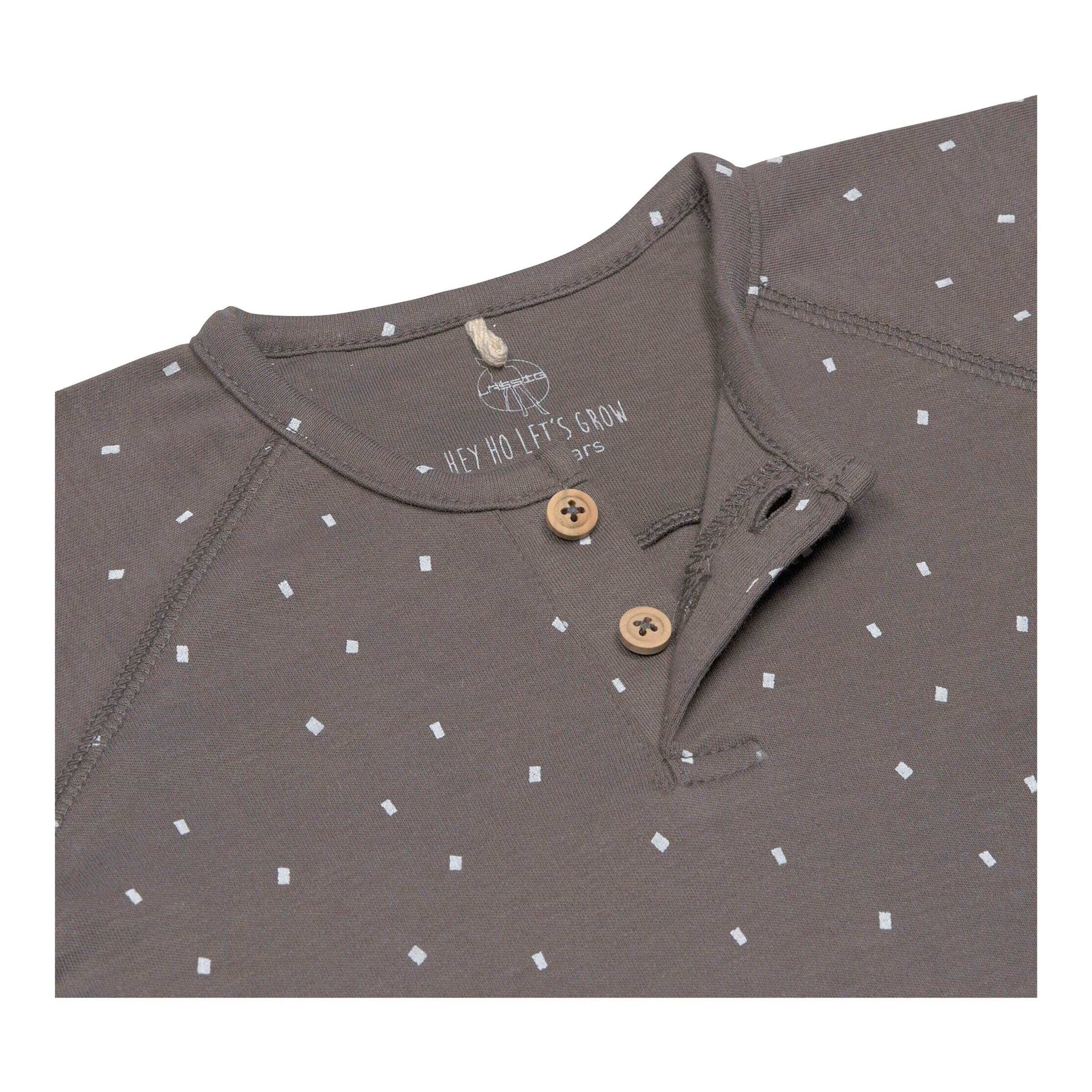 Lässig Shirt langarm Tupfen anthrazit