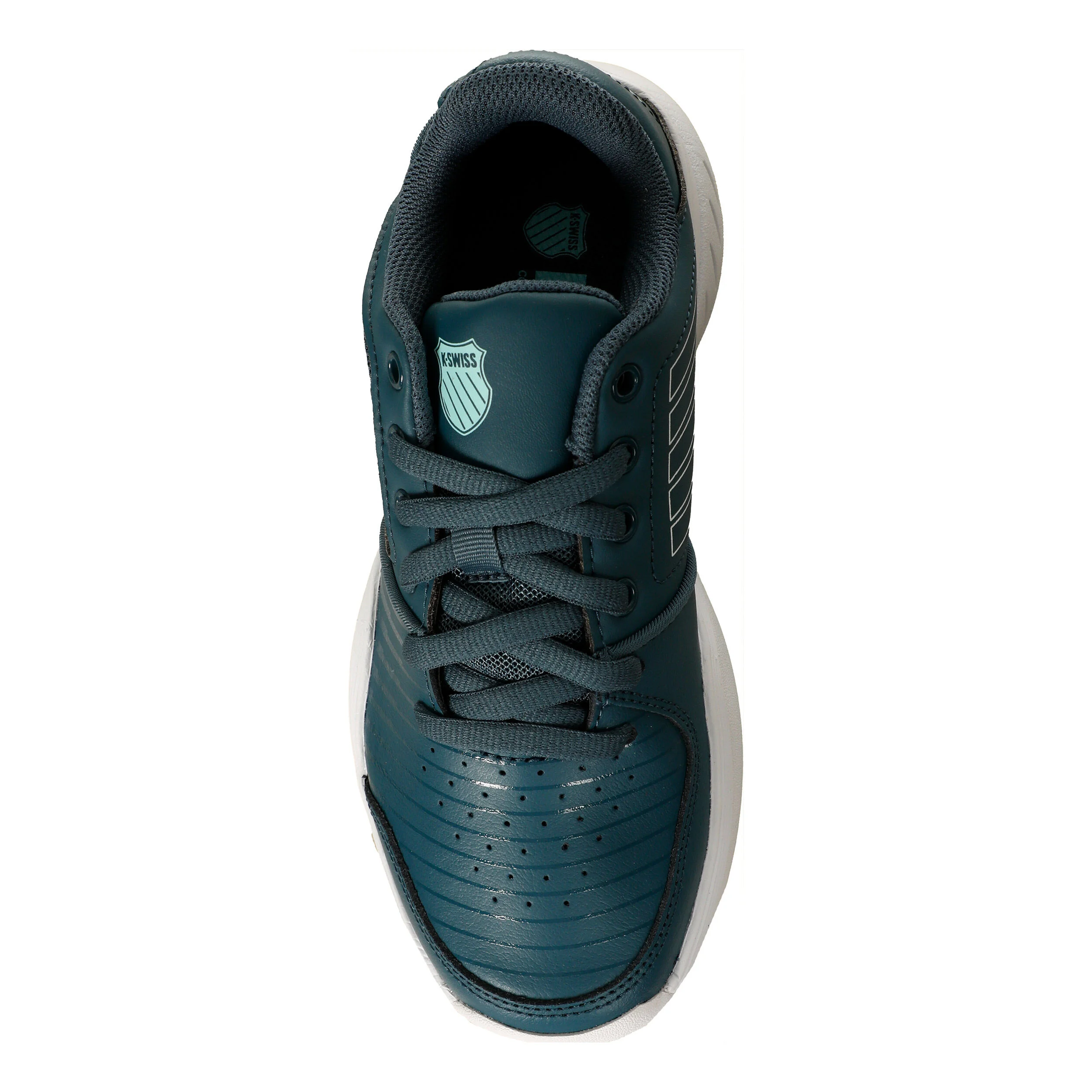 K-Swiss Court Express Chaussure Moquette Enfants - Bleu Foncé , Blanc