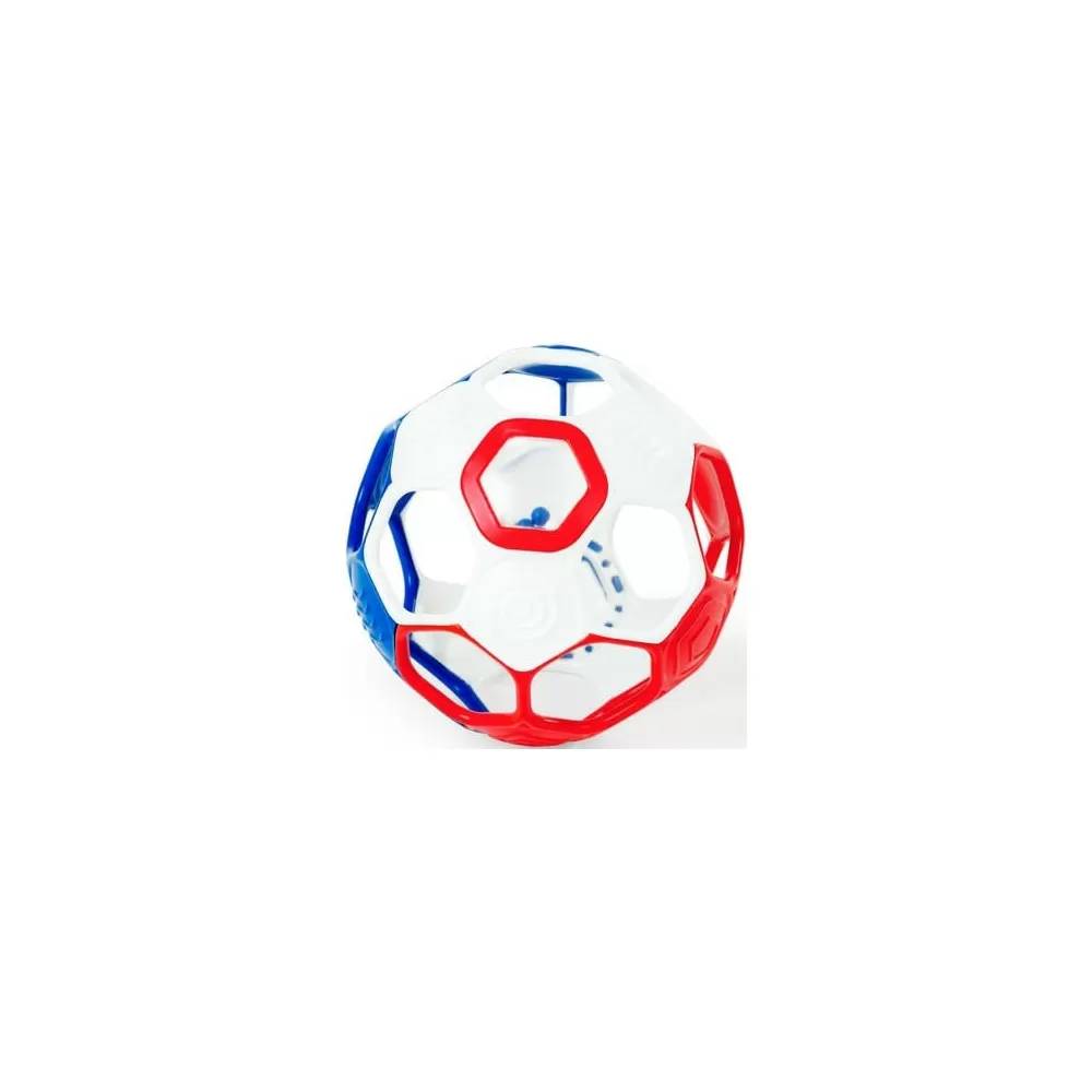 Oball fodbold (rød/hvid/blå) - 1 stk.