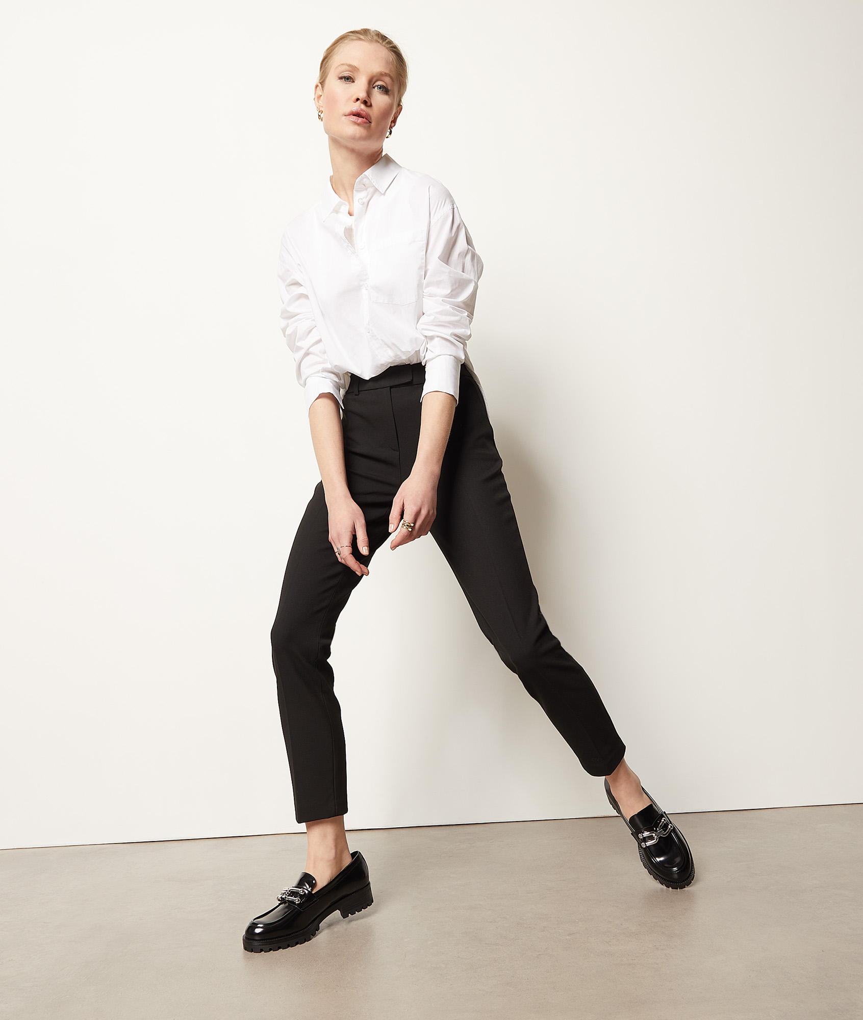 Pantalon coupe cigarette