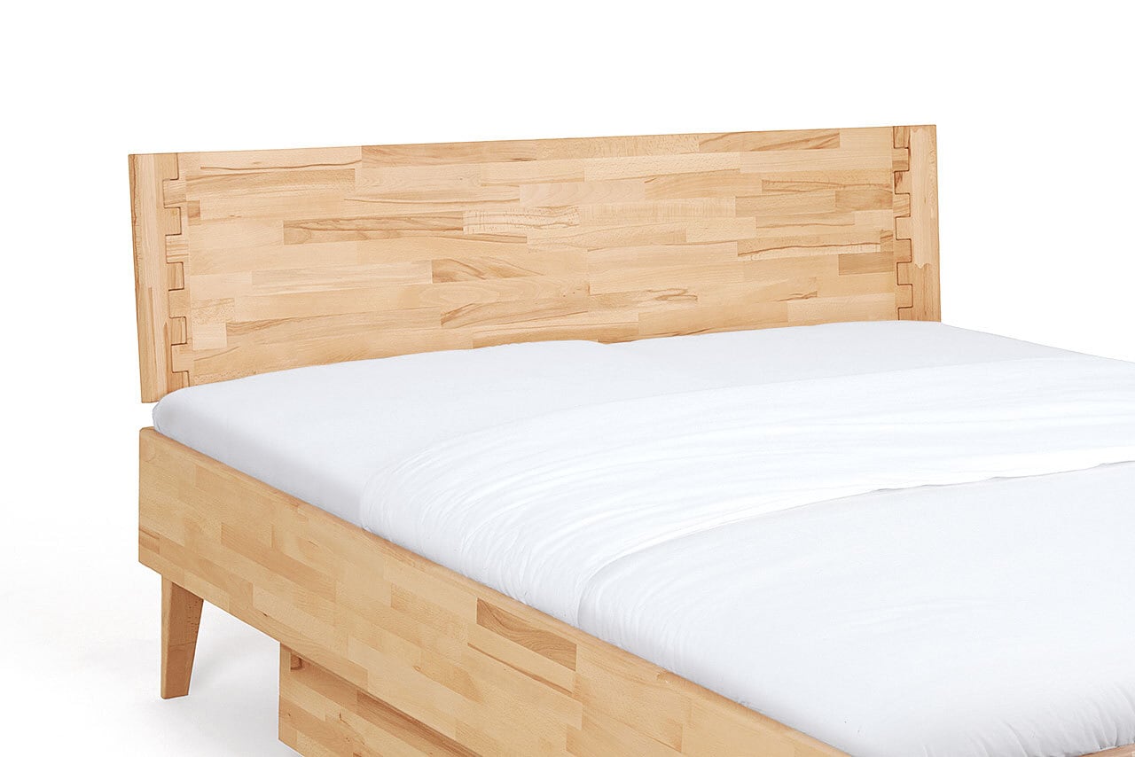 TRAUMWERKSTATT Bett ATLANTA 180 x 200 cm kernbuchebraun