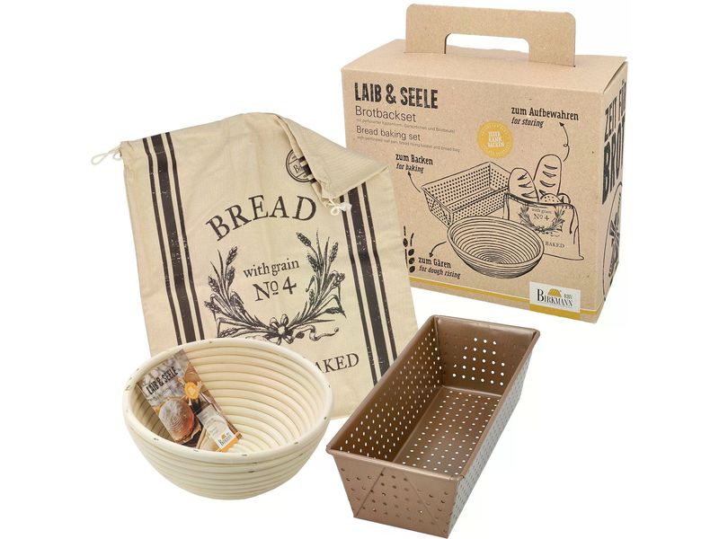 RBV Birkmann Backformen-Set Laib und Seele 3 -teilig Brotback-Set für besonders knusprige Backergebnisse