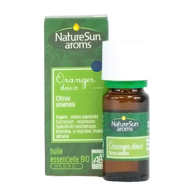 Óleo Essencial de Laranja Doce Orgânica NatureSun Aroms 10ml