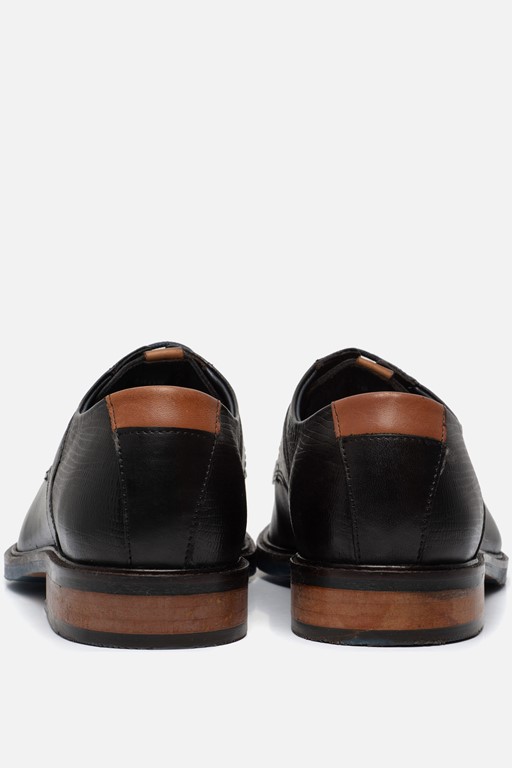 Vertice Veterschoenen zwart Leer