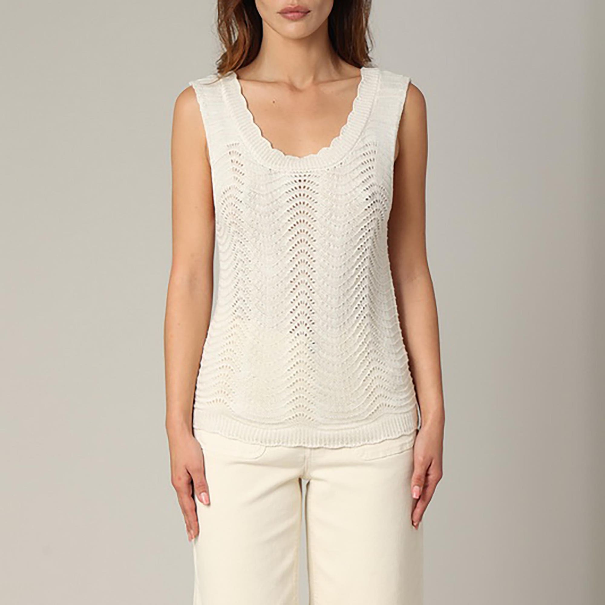 Top Femme beige