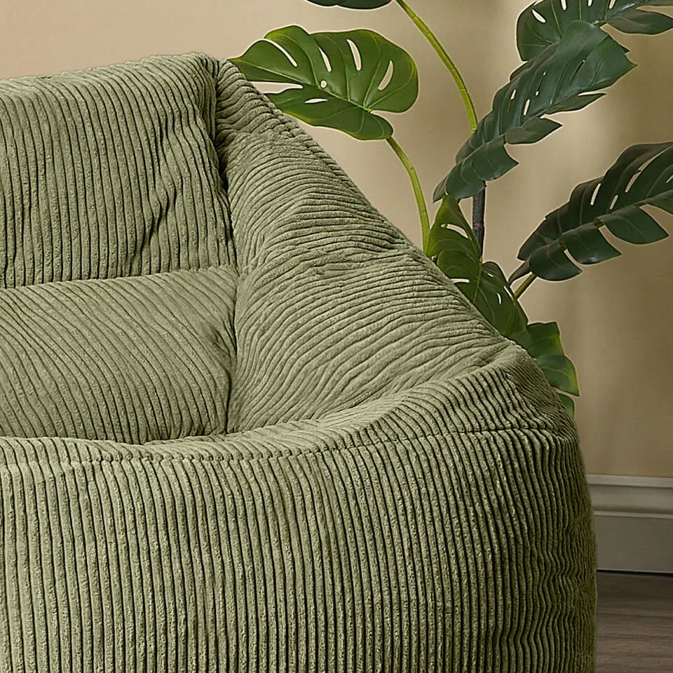 icon Zitzack Natalia - Corduroy Zitzakfauteuil - Saliegroen