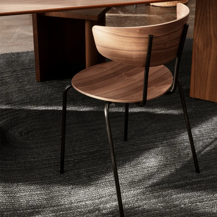 Ferm Living - Herman Stuhl, Esche schwarz / schwarz