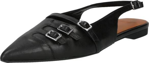 Vagabond Shoemakers Zwarte Leren Slingbacks Hermine 101 Black Dames