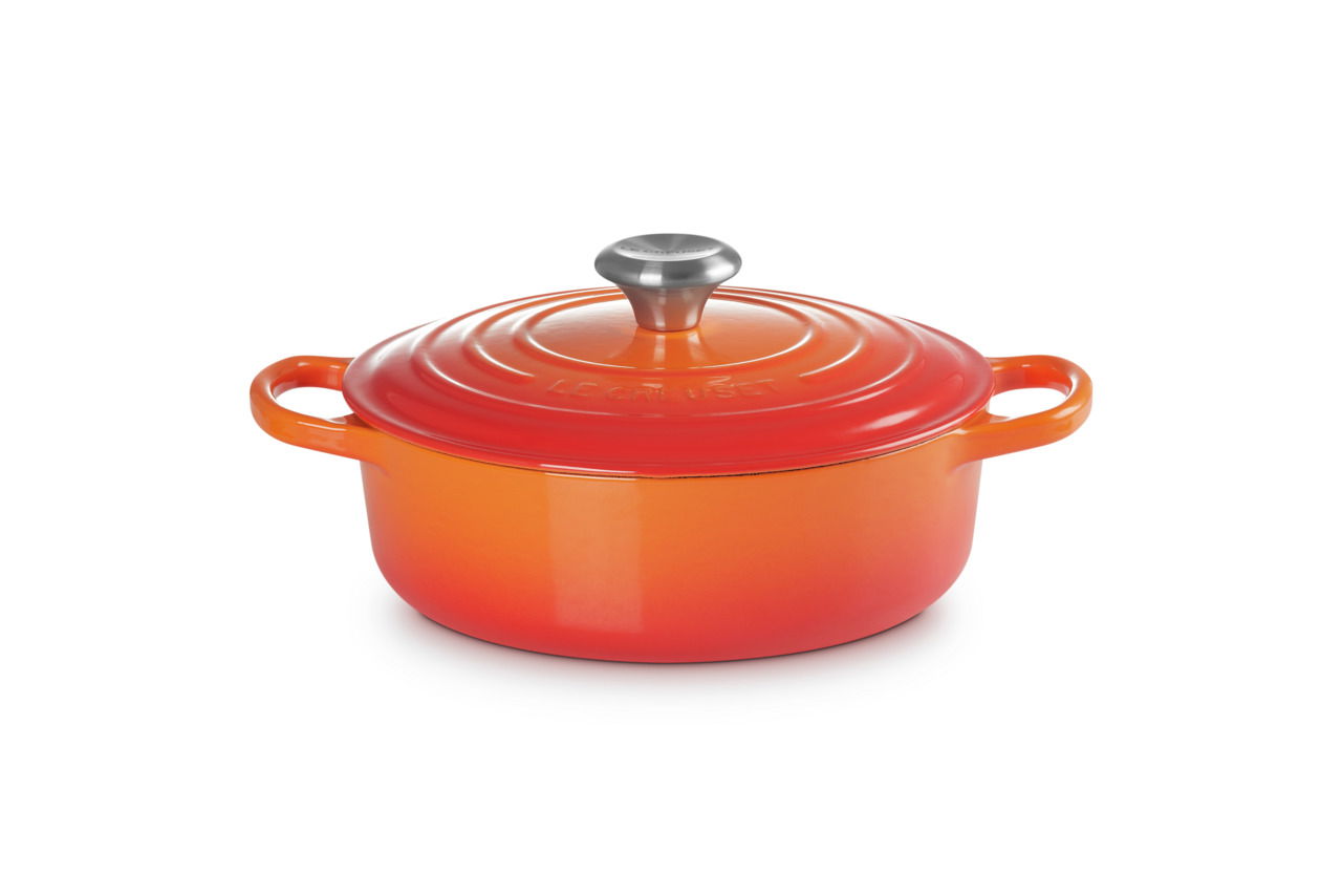 LE CREUSET Gourmet Bräter 24cm Ofenrot SIGNATURE