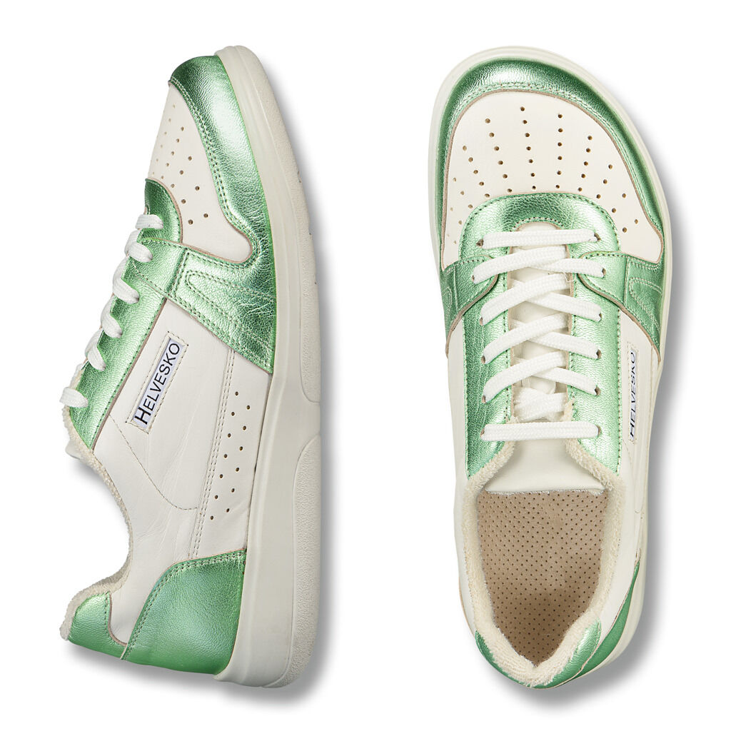 Schnürschuhe - Sneaker JAKINA weiss-grün
