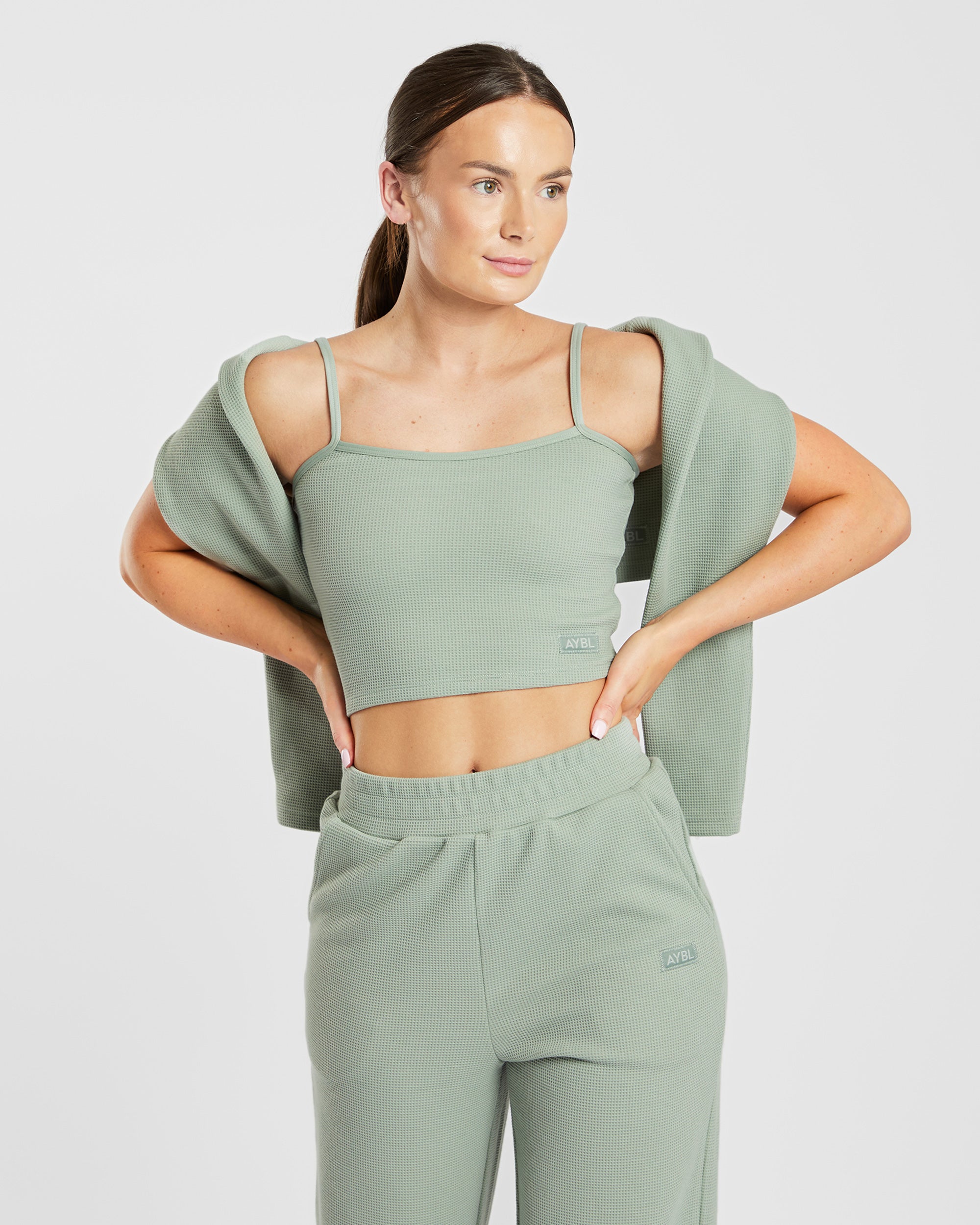 Waffle Crop Vest