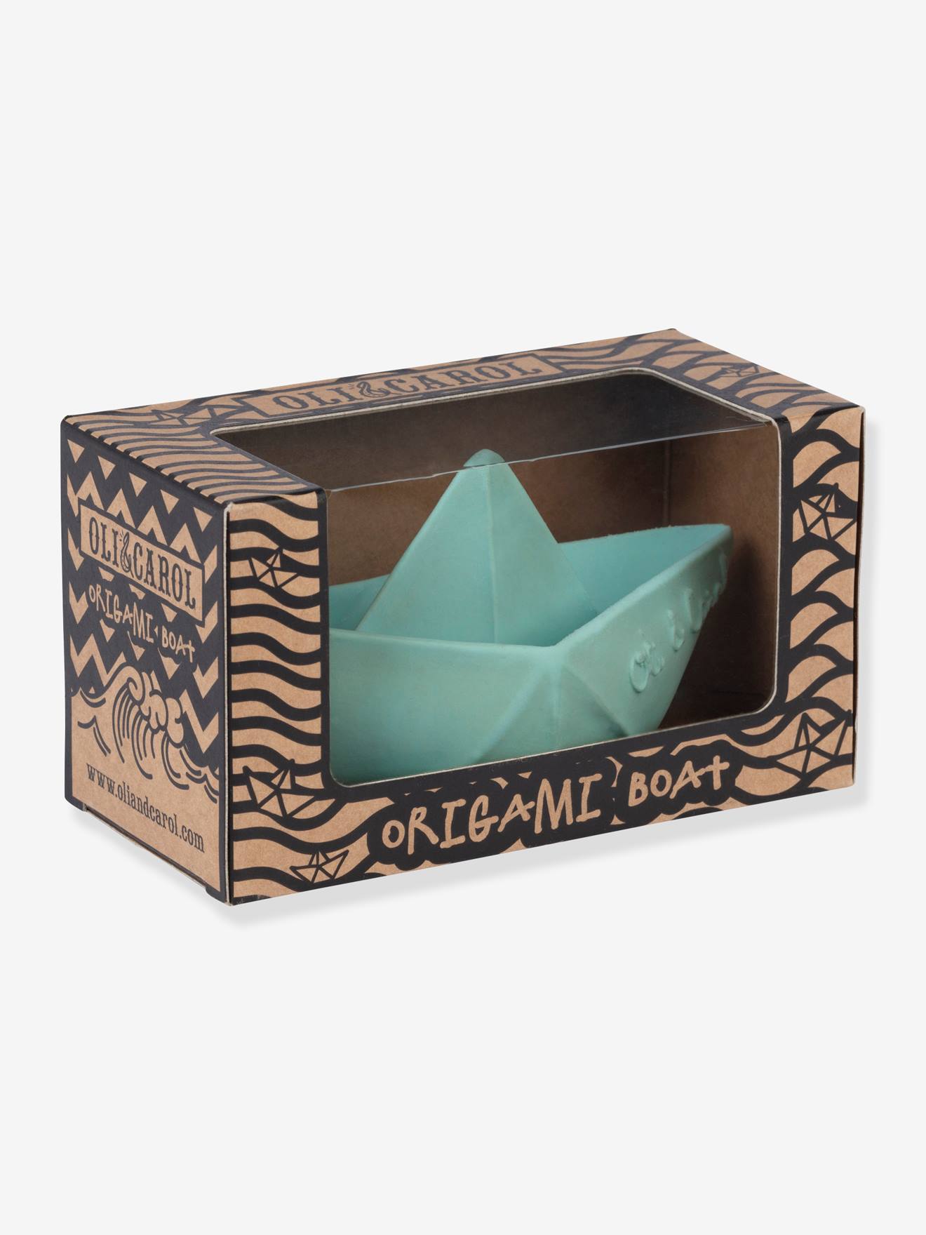 Brinquedo de banho em forma de barco de origami