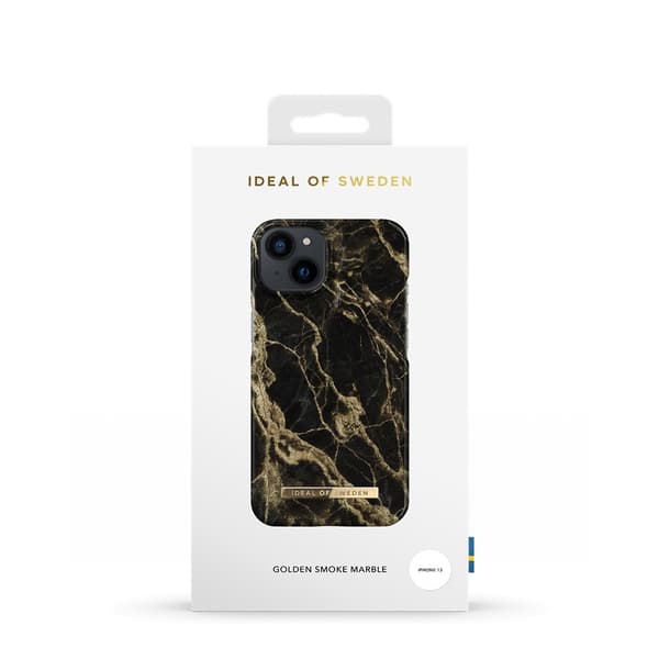 Ideal of Sweden iPhone 13 Deksel Fashion Case Golden Smoke Marble
