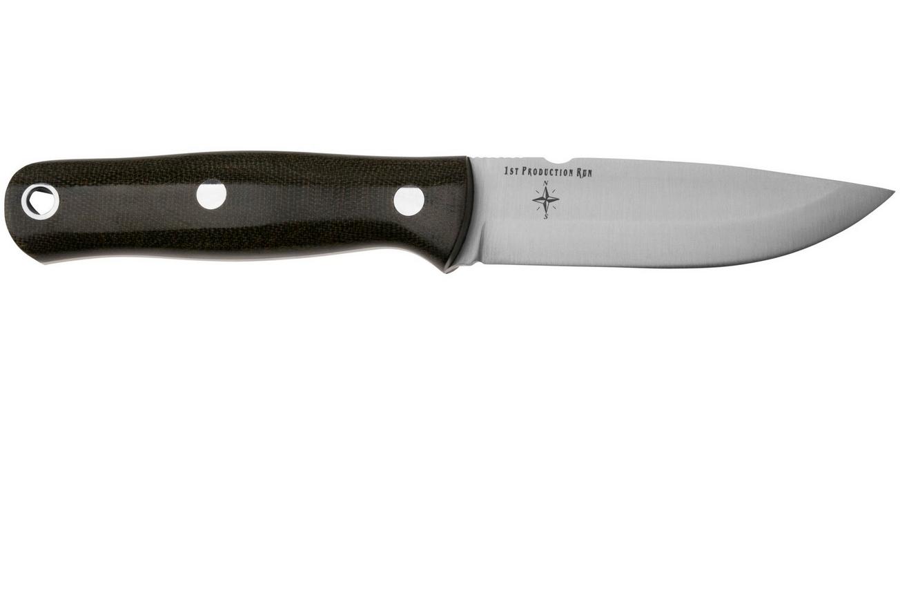 Bark River Euro Bushcrafter 06-186-GCM MagnaCut, Green Canvas Micarta bushcraftmes
