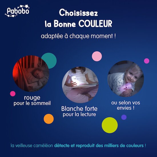 Ours Lumicolor   Blanc        de               Pabobo