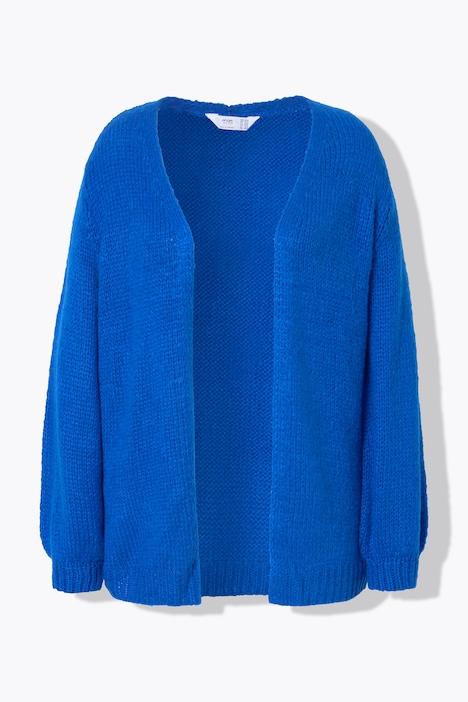 Strickjacke, Straight Fit, Ballonärmel