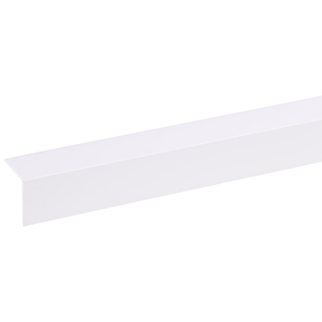 Hoekprofiel kunststof wit 25x25 mm 260 cm