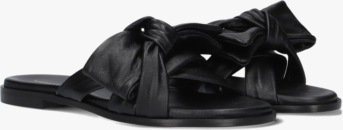 zwarte stefano lauran slippers 24153
