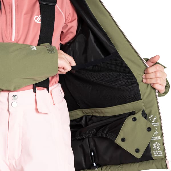 Veste de ski DARE 2B TRAVERSE II JKT OLIVINE GREEN/OLIVINE LEOPARD PRINT