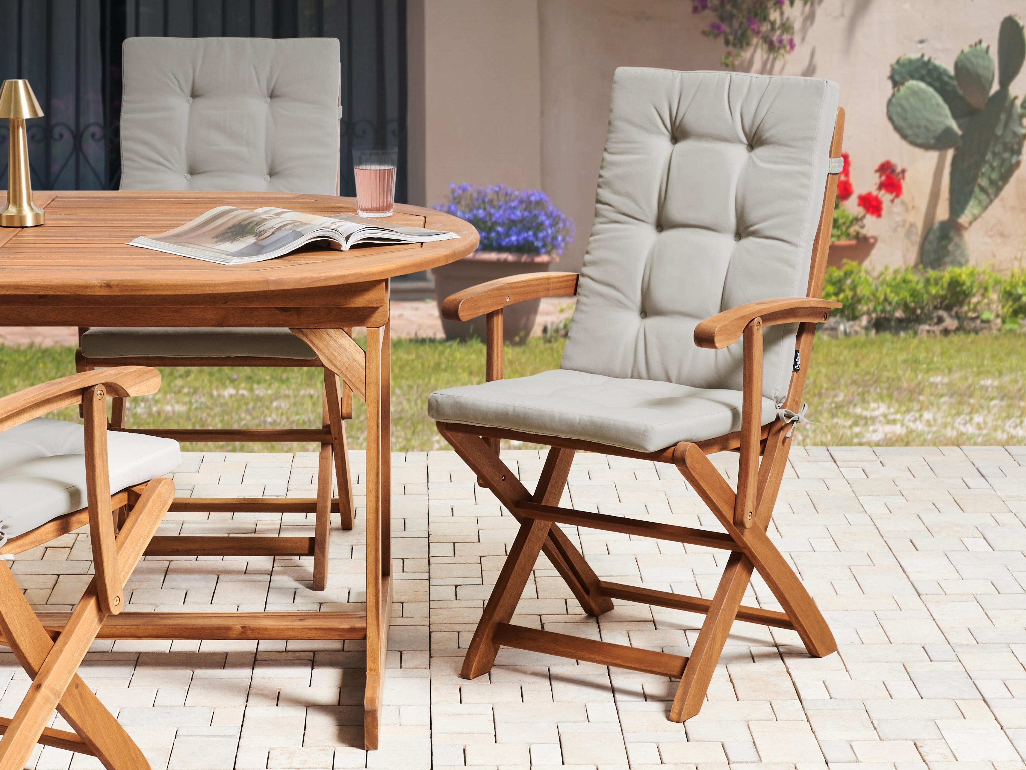 Set van 2 rug/zitkussens MAUI PREMIUM Taupe