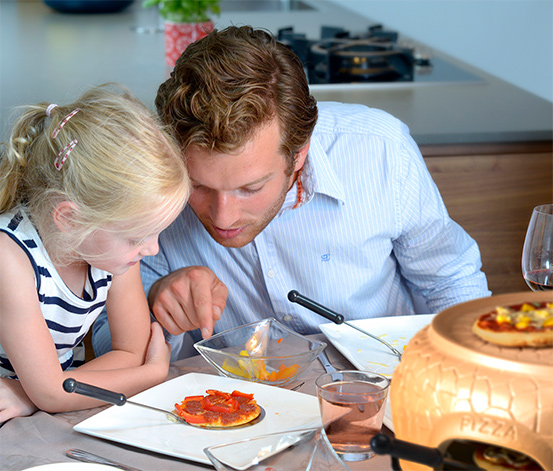 Commaxx Pizzaofen, 6 Personen
