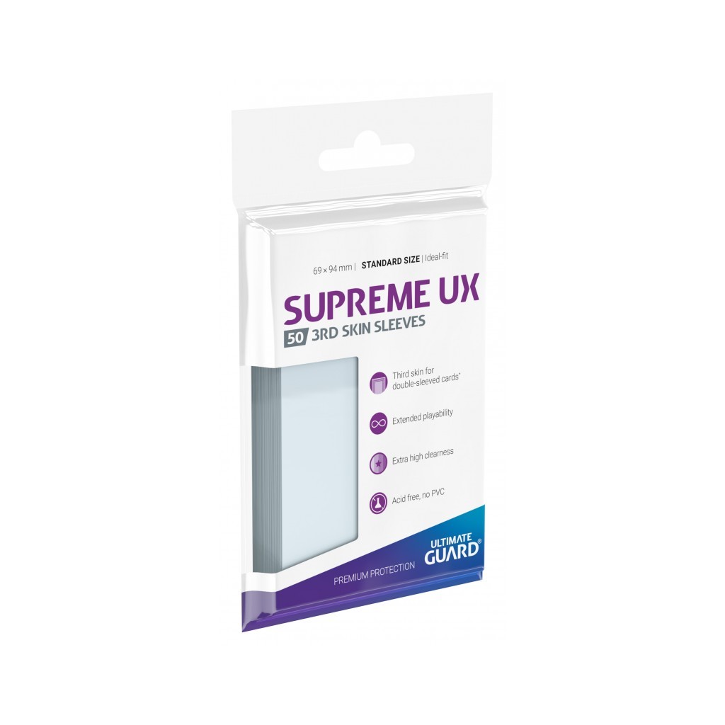 50 Sleeves Standard Transparent : Supreme UX 3rd Skin