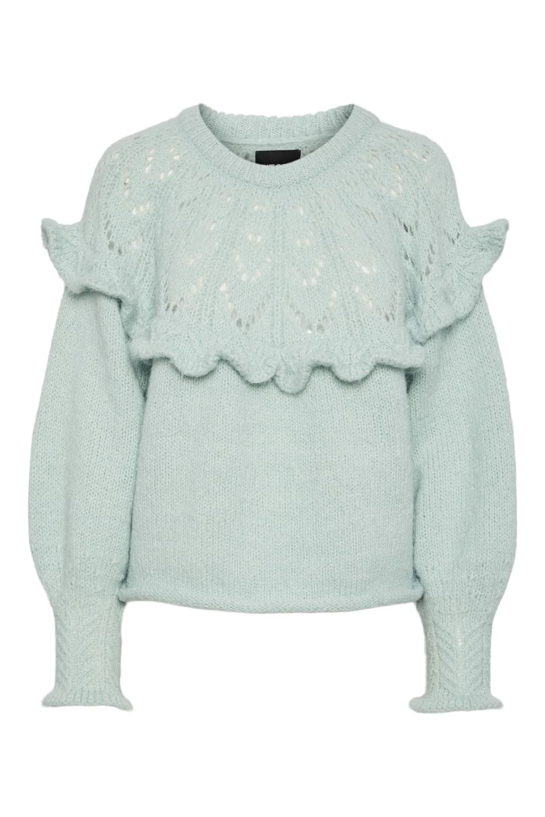Pieces Pcrikka Ls Oneck Knit 4628720 mist green