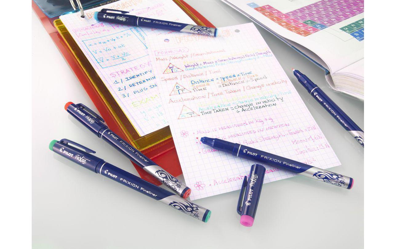 Fineliner FriXion 0.45 mm, SchwarzFeinschreiber mit löschbarer Tinte