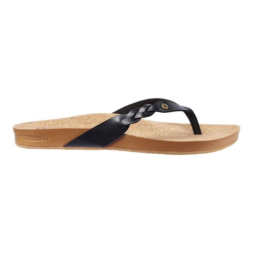 Reef CUSHION COURT TWIST - Tongs Femme black