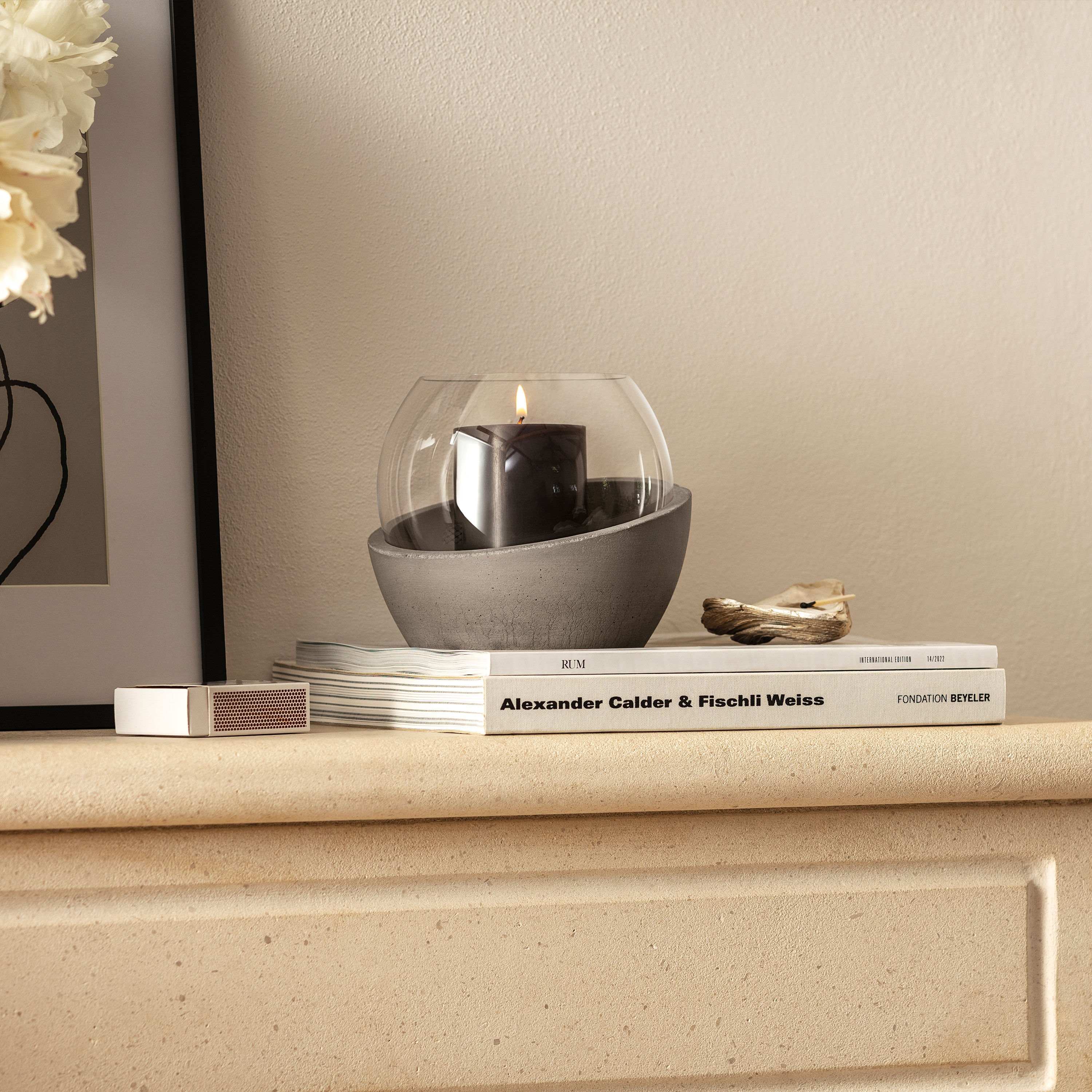 NewMoon Hurricane lamp Clear, 6.8'' x 5.8''