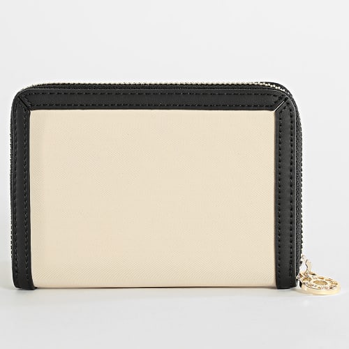 Portefeuille Femme Essential 6090 Beige Noir