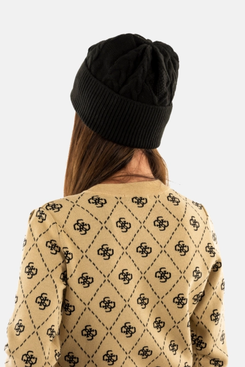 Bonnets guess jeans roselyn jblk jet black a996