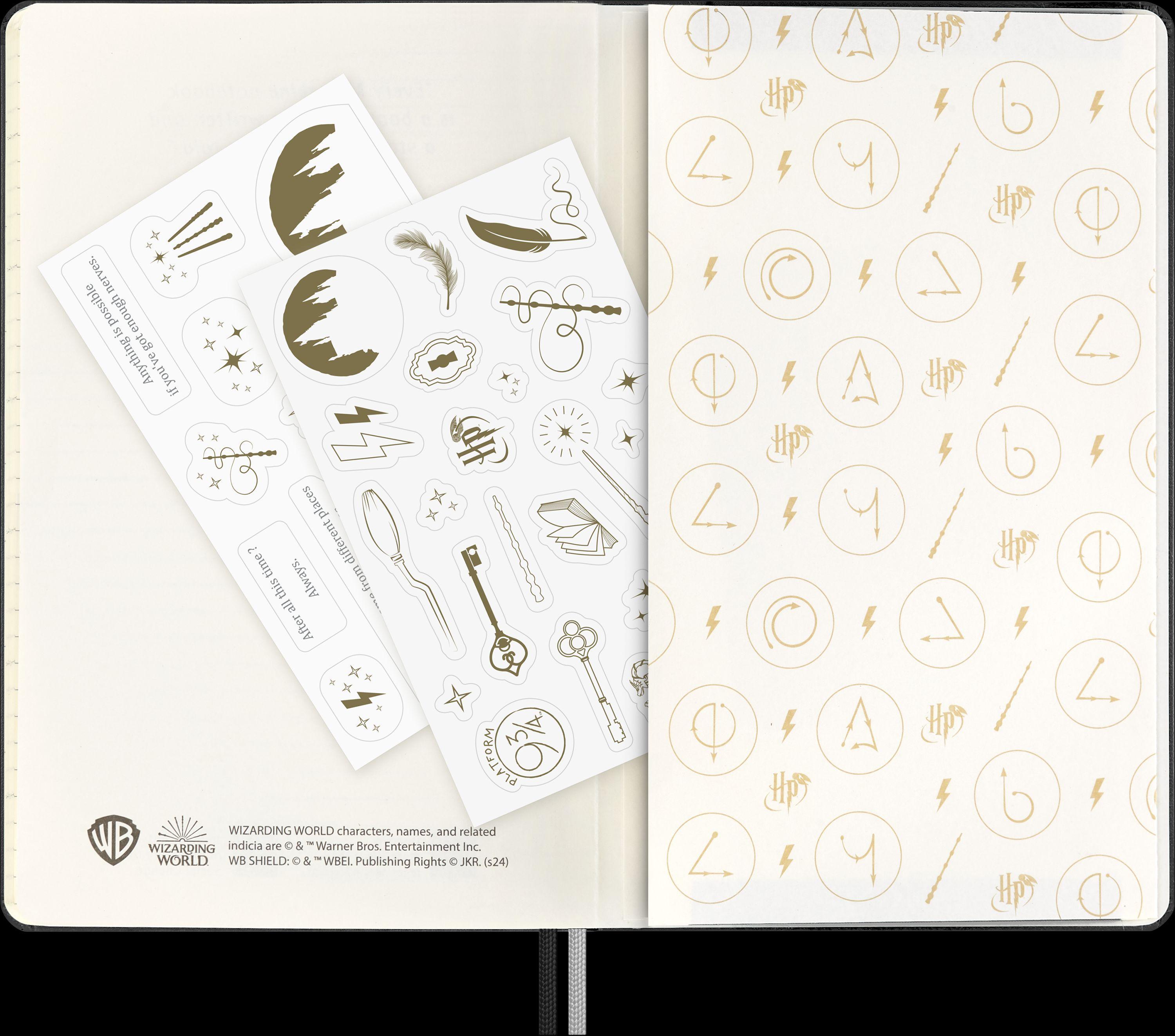Moleskine Harry Potter Lumos Thematisches Bundle limitierte Ausgabe, L/A5