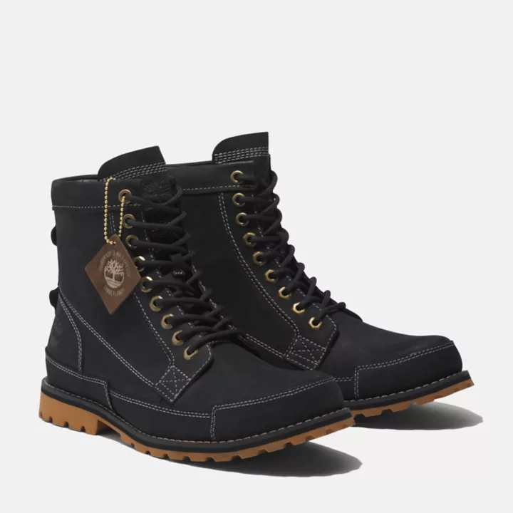 Bota Timberland Originals de 6 polegadas para homem na cor preta.