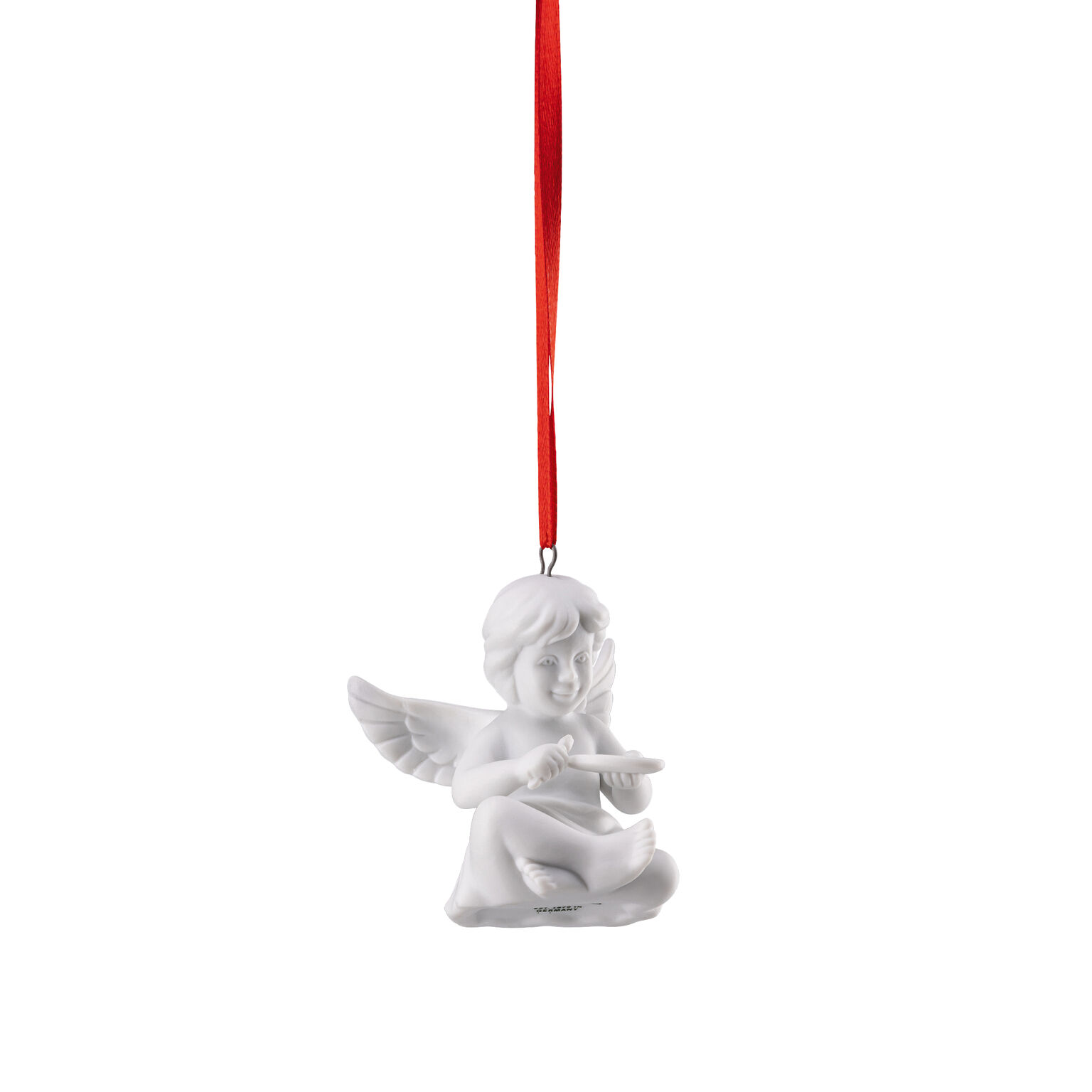 Angels Weiss matt Engel mit Malerpalette