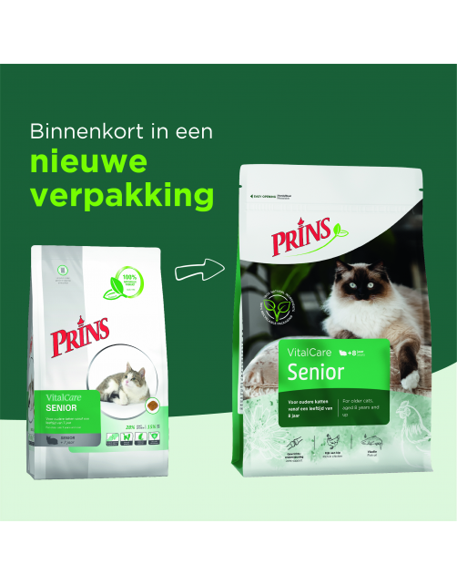Prins Vitalcare Cat Senior Gevogelte - Kattenvoer