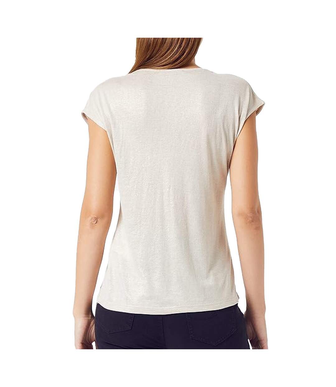 T-shirt Beige Femme Morgan Dclip