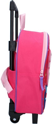 Peppa Gris 3D Trolley Trillekoffert Friends Around Town, Rosa