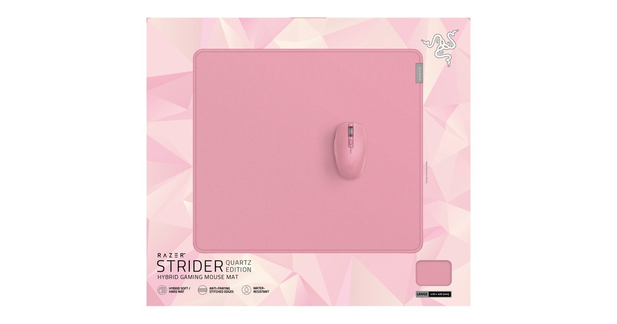 RazerStrider L Quartz gaming muismat  (Roze)