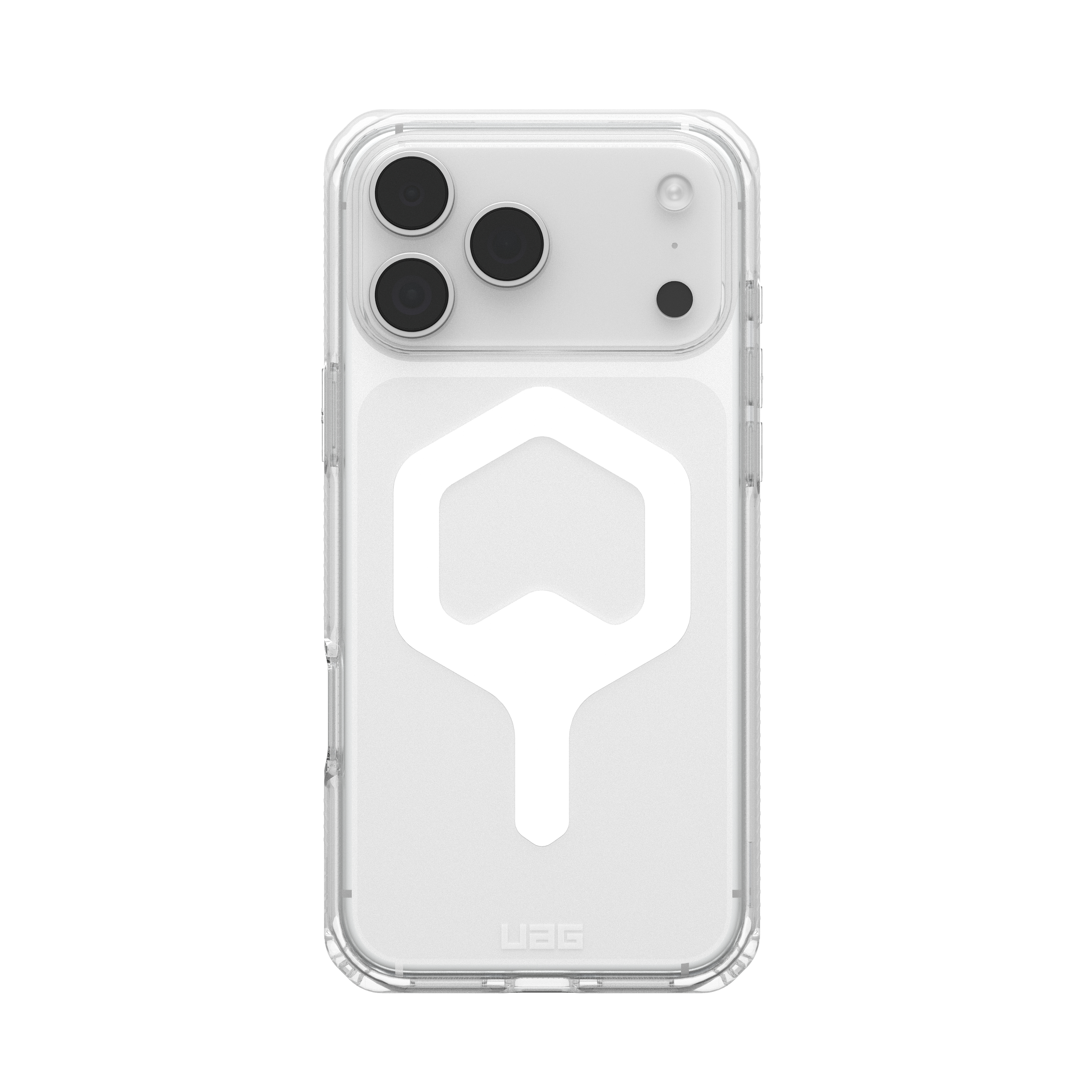 iPhone 17 Pro Max MagSafe Hybrid Schutzhülle Plyo (114530114341) - Ice (Weiss / Transparent)