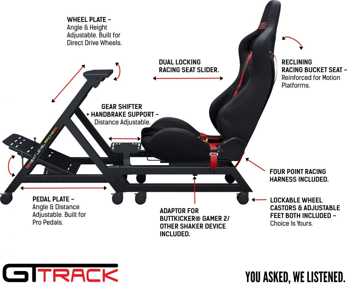 Next Level Racing - Gttrack Simulator Cockpit