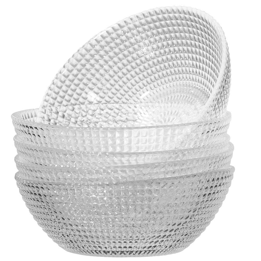 Service vaisselle en verre transparent